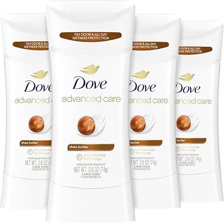 Dove Advanced Care Shea Butter Antiperspirant Deodorant Stick 2.6 oz (Case Pack)