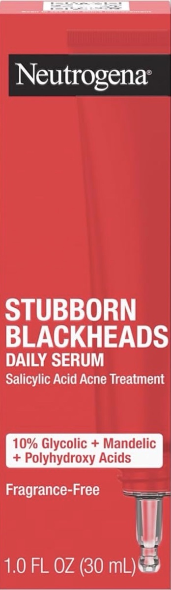 Neutrogena Stubborn Blackheads Daily Serum, 1.0 Fl Oz