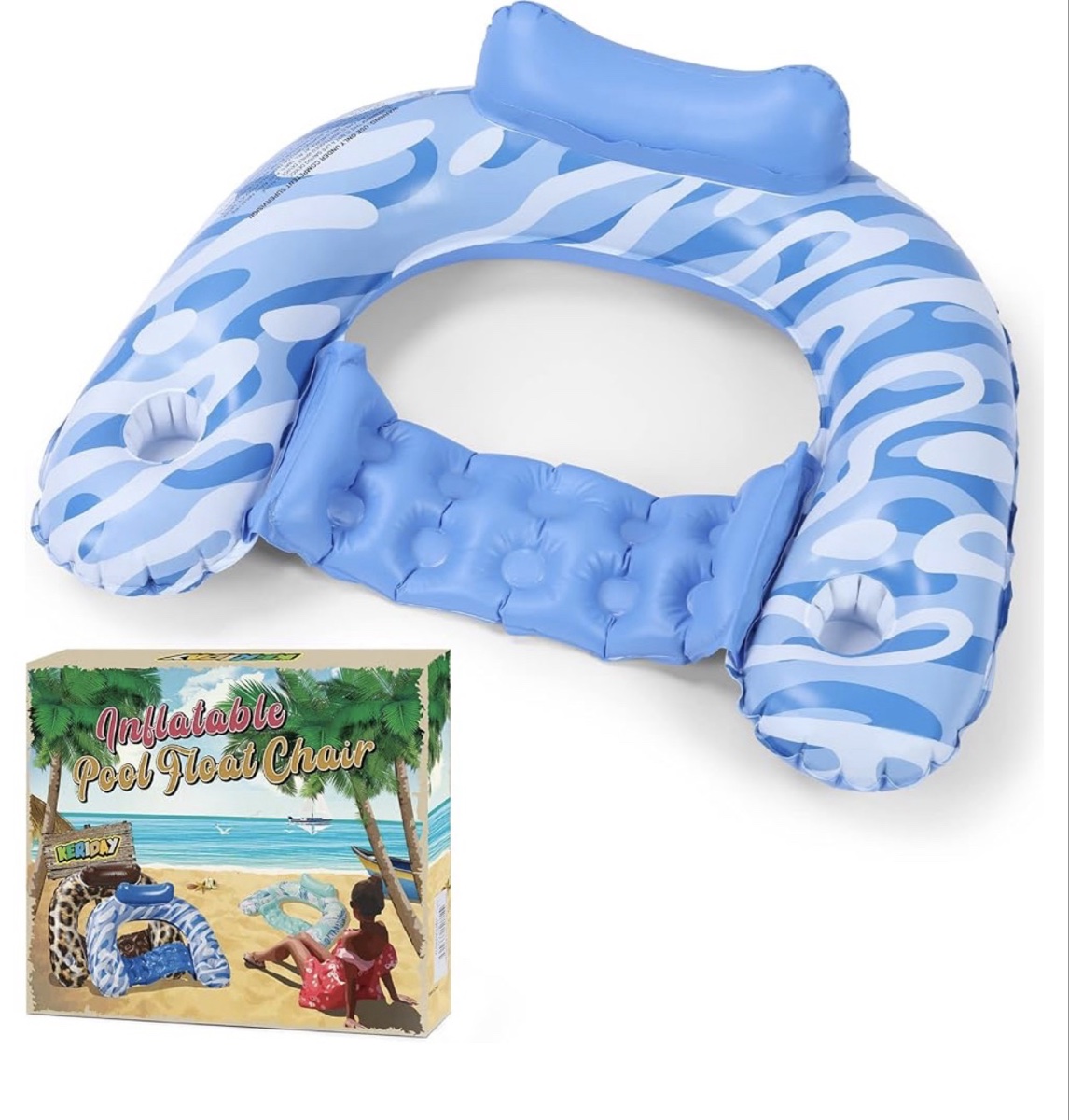 Keriday Inflatable Pool Float Chair