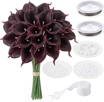 SIMILAR Suncalla 20 Pcs Artificial Calla Lily Flower Arrangement
