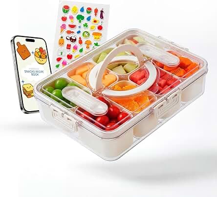 ADORIKIDS Snack Box Container for Picnic, Beach, and Road Trips