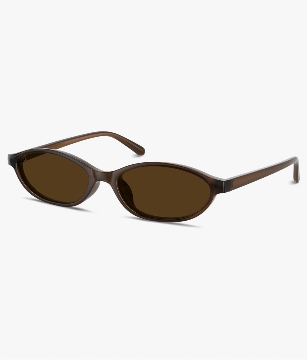 Nagopal Retro Oval Cat Eye Sunglasses Narrow Frame Shades Vintage