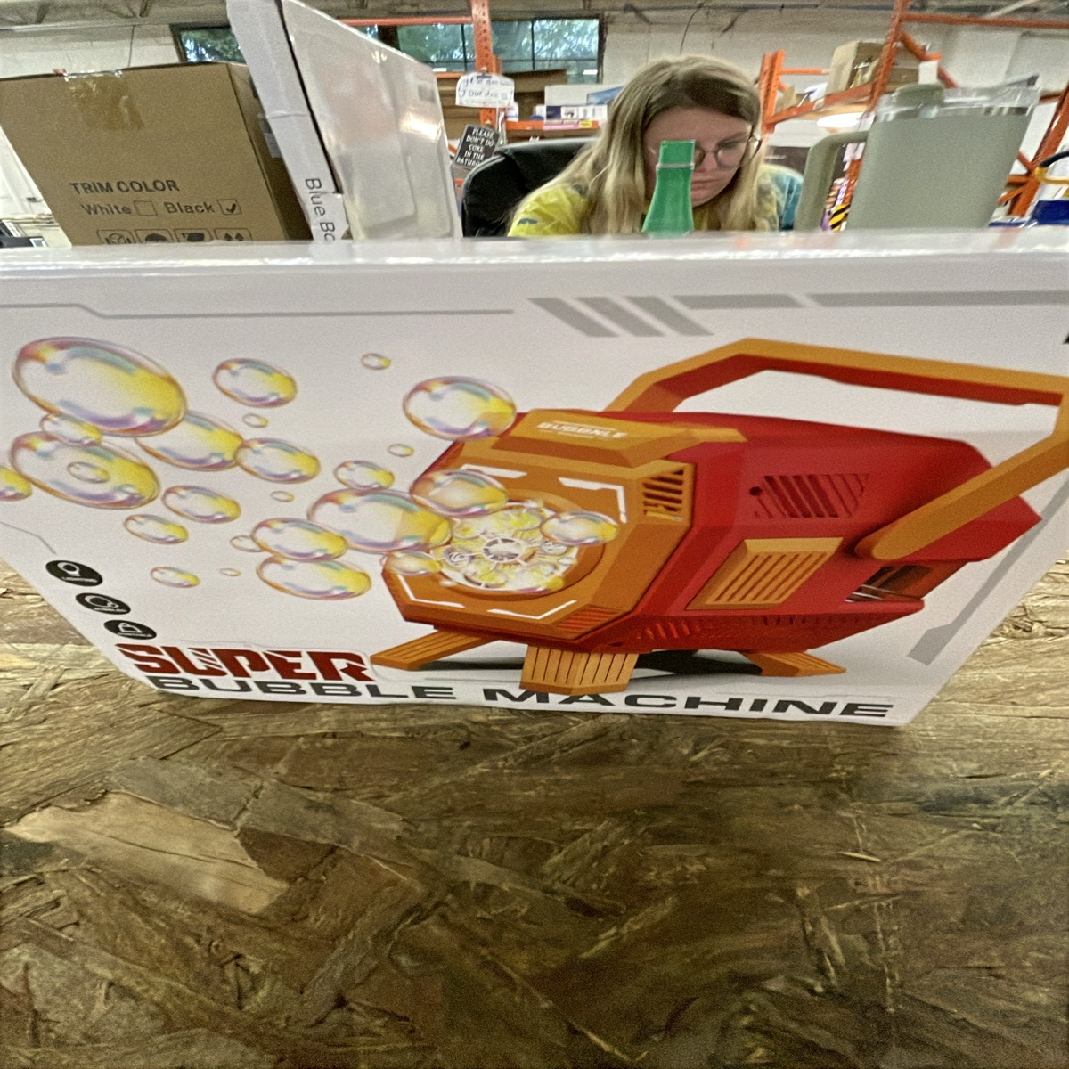 Super Bubble Machine Red/Orange