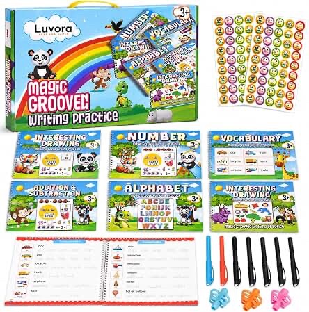 Luvora Magic Grooved Writing Practice Activity Set