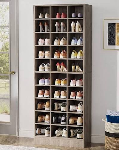 Incomplete 10 Pair Shoe Storage Cabinet