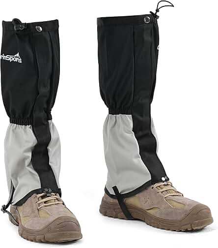 SnuYucto Waterproof Leg Gaiters Grey-M