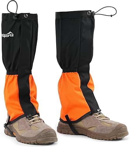 OrrinSports Waterproof Shoes Gaiters Orange Size M