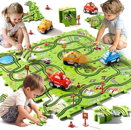 Beby Buty Puzzle Track Car Playset