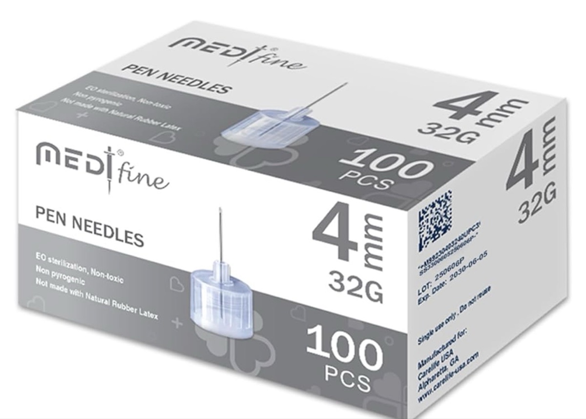 Medline Pen Needles 32G 4mm (100 Count)