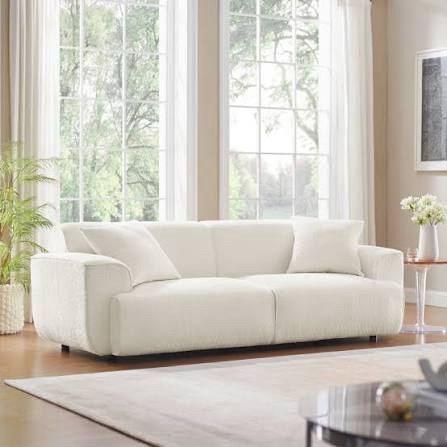 Box b Wallas 3Seater Sofa Bottom White Boucle