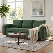 Incomplete Chenille Upholstered  Sofa Armrest Ergonomic Design, Stylish & Easy to Install