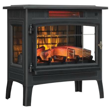Duraflame 3D Infrared Quartz Electric Stove Heater - Black