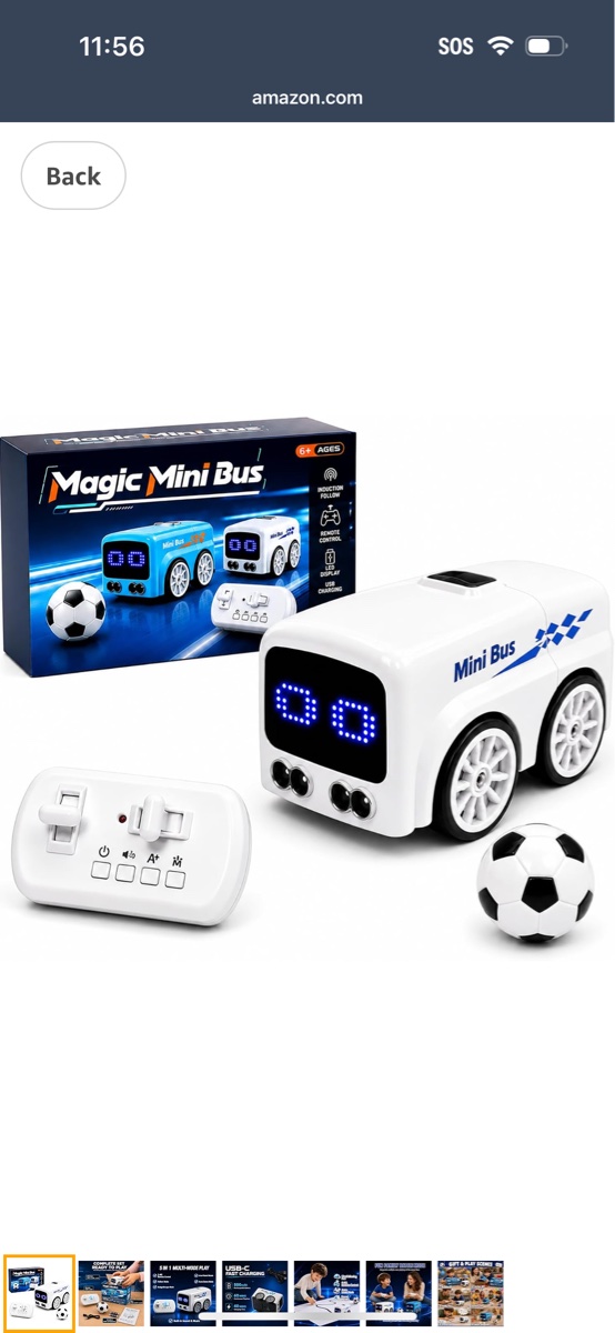 Magic Mini Bus Toy with Follow & Escape Modes