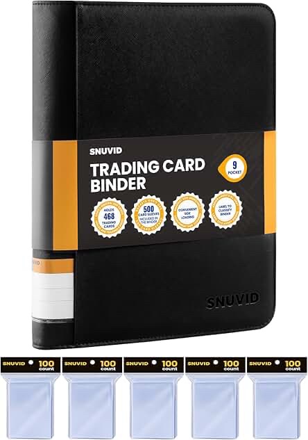 Snuvid 9 Pocket Trading Card Binder