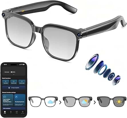 Smart Audio Glasses with Voice Assistant and Touch Control