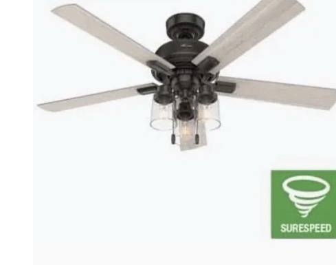 Hunter Maya 54-Inch Indoor Ceiling Fan - Noble Bronze