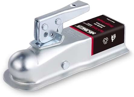 BROK Straight Coupler 1-7/8" Hitch Ball, 2-1/2" Channel Width, 2000lb Capacity