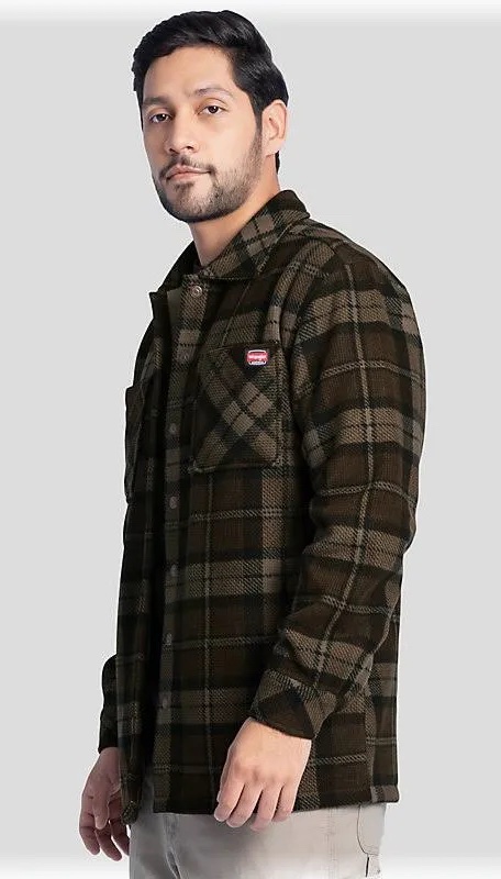 Wrangler Workwear Flannel Overshirt - Chinchila, XL