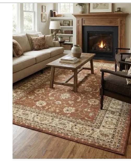 allen + roth Azalea Area Rug 7 ft 10 in x 9 ft 11 in