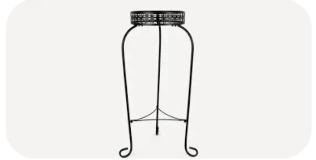 allen + roth Round Metal Plant Stand (6-Pack)