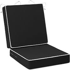 Outdoor Chair Cushion FX001, 19 x 19 x 3 Inch, 2-Pack