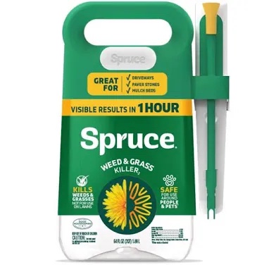Spruce Weed & Grass Killer 64 oz with Reusable Powered Wand