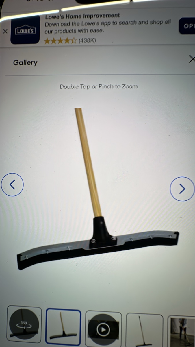 Craftsman 24" Dual Blade Floor Squeegee
