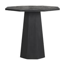 Maxine Hexagonal Dark Wood Foyer Table (Box B)(Base)