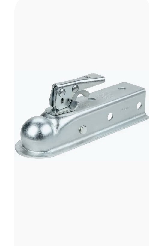 BROK 32972 Straight Trailer Coupler, 2" Ball, 2-1/2" Channel Width, 3500 lbs Capacity