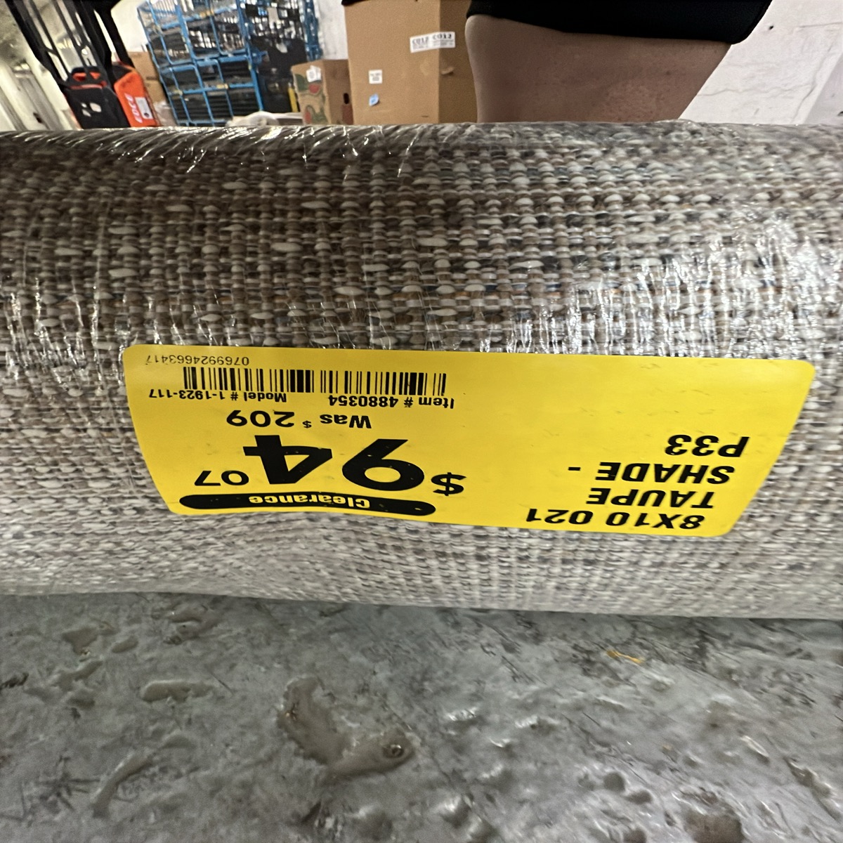 8x10 Area Rug in Taupe Shade