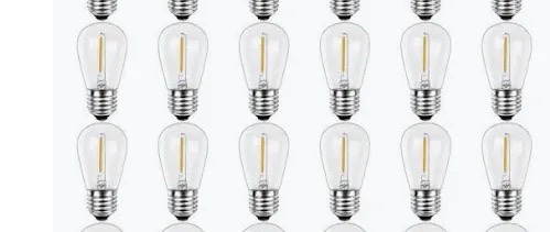GE LED S14 String Light Replacement Bulbs - 10 Pack, Soft White
