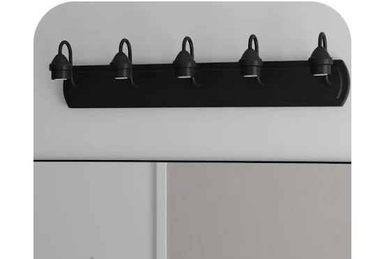 Style Selections 5-Light Vanity Bar Fitter, Bronze Finish