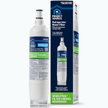 Project Source Refrigerator Water Filter W-2-2 (Fits Whirlpool Filter 5) - 2 Pack