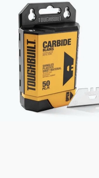 ToughBuilt 50 Pc. Carbide Utility Blades