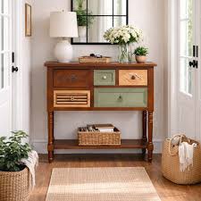 Fienley Vintage 8-drawer Accent Chest With Decorative Drawer Fronts