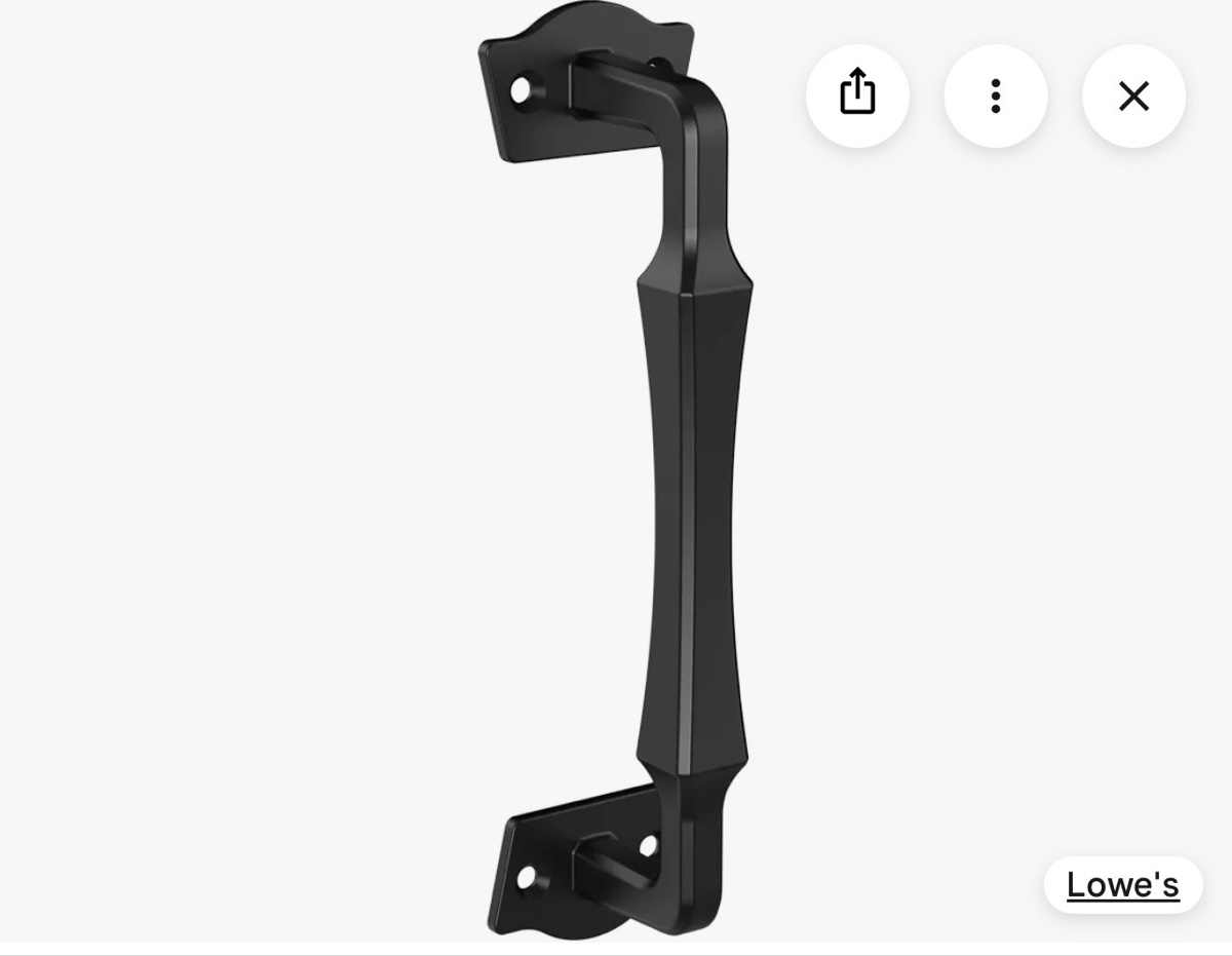 National Hardware 9 1/2" Rustic Modern Pull Handle in Black