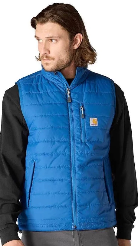 Carhartt Men's Quilted Vest - Blue, Size 2xl