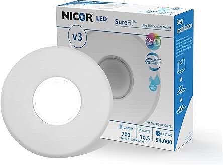 NICOR SureFit v3 Ultra Slim Surface Mount LED