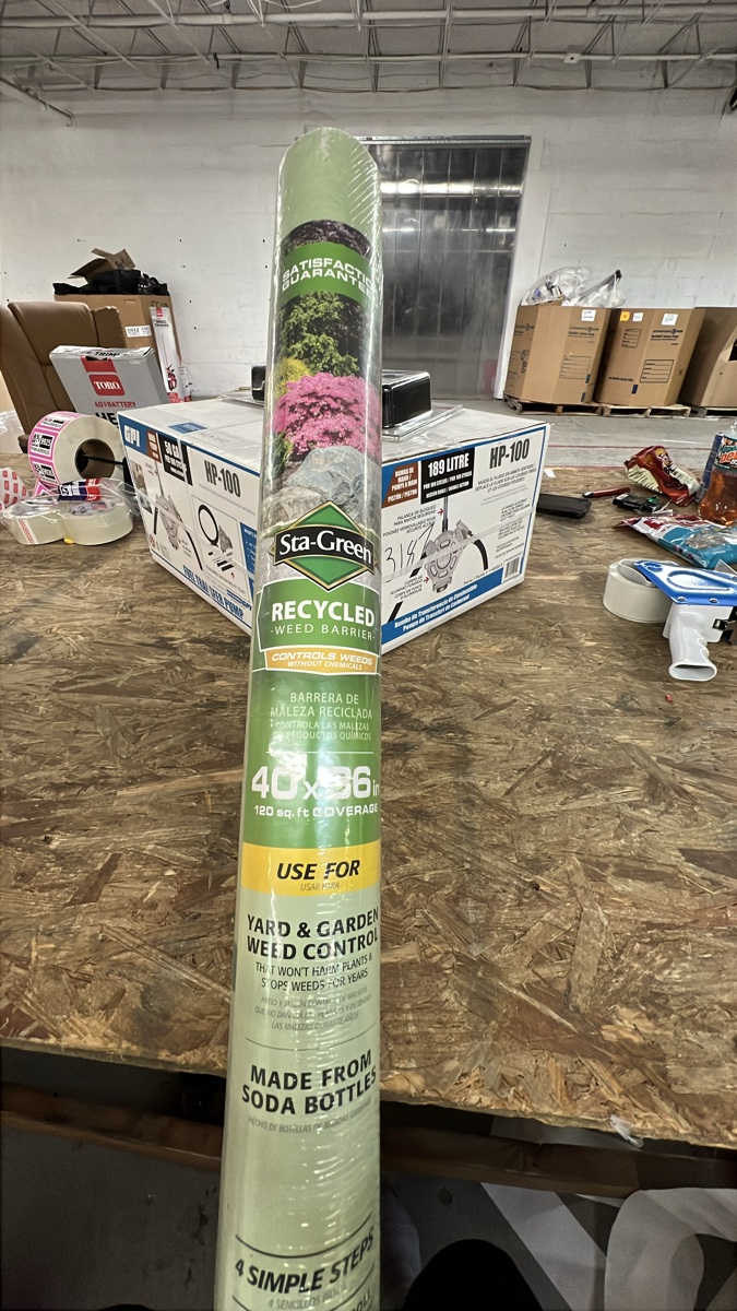 Sta-Green Recycled Weed Barrier 40-in x 36-ft (120 sq. ft.)