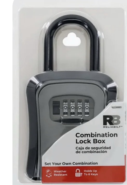 Reliabilt Aluminum Alloy Key Safe Combination Lock Box