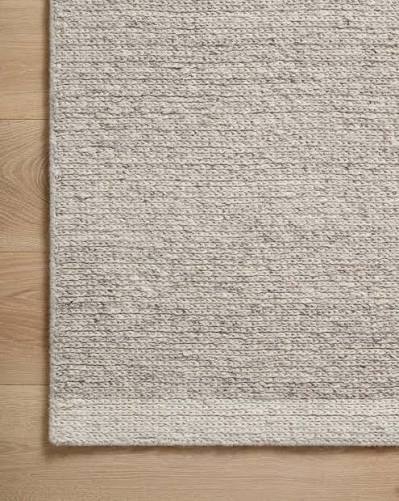 Magnolia Home by Joanna Gaines Ashby ASH-03 Hand-Tufted Wool Area Rug - Silver/Ivory