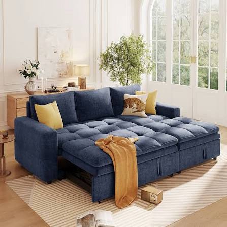 Box 1/2 Convertible Sectional Sofa Bed with Storage