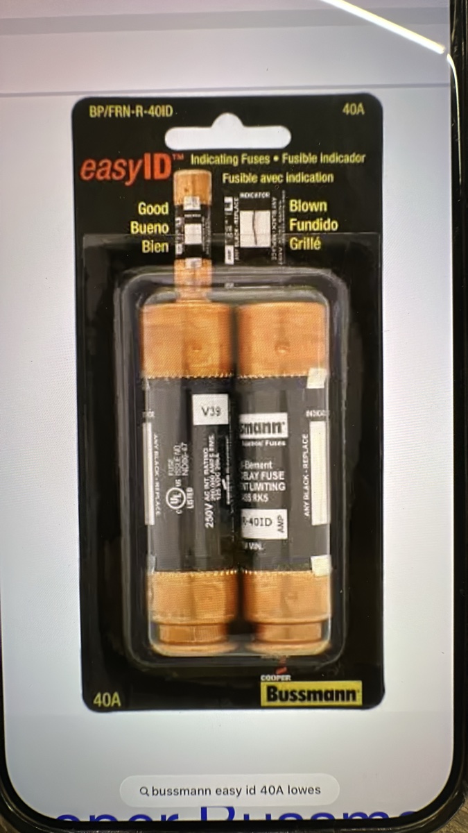 Eaton Bussmann easyID FRN-R 40A Indicating Fuses