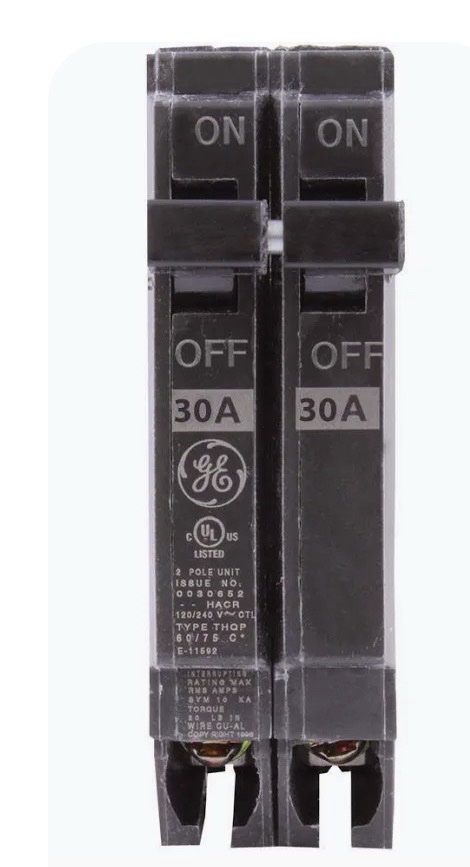 GE THQP230 30 Amp 1/2-Inch Thin Circuit Breaker