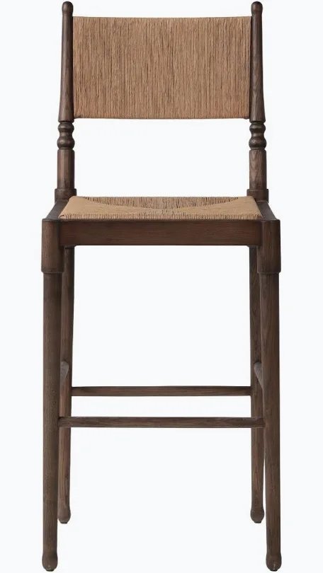 Fayth Stool Antique Walnut