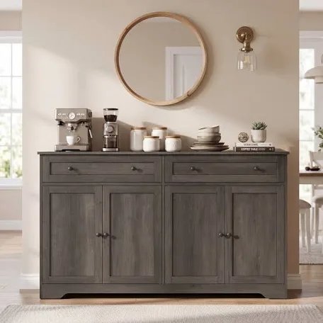 Dasir 55.1" Wooden Sideboard with 2 Drawers & 2 Cabinet