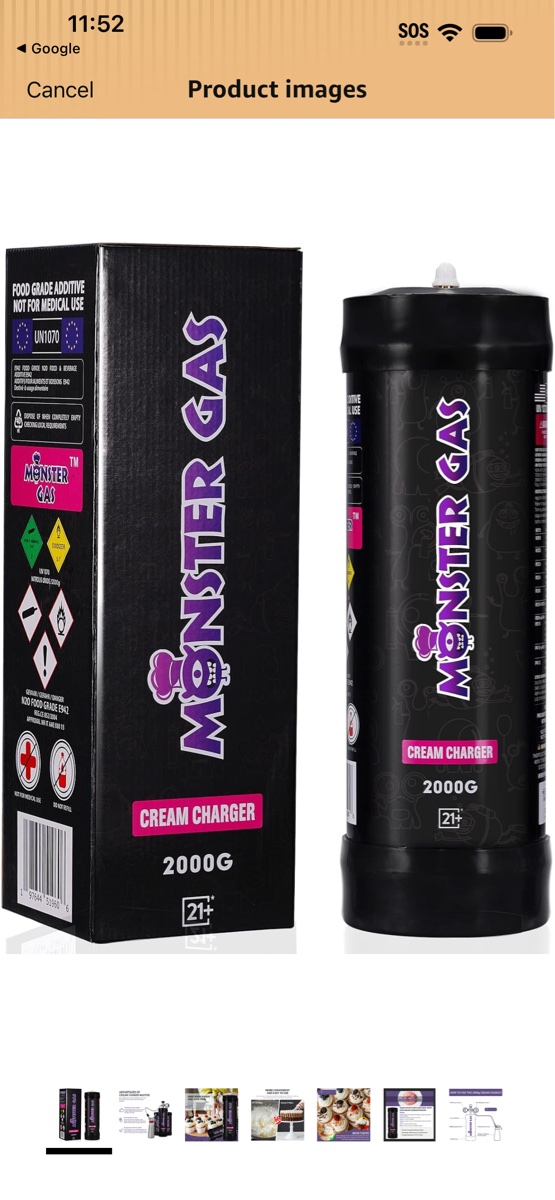 Monster Gas 2000g Cream Charger Cylinder