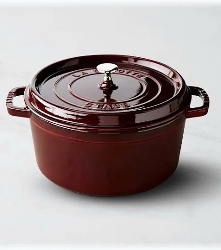 (Lid only )Staub Cast Iron Round Dutch Oven Hand Crafted In France