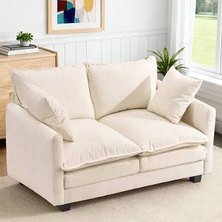 Box 3/3 Beige 2 seater couch