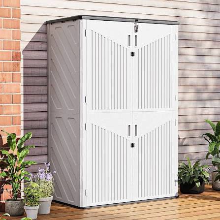 4.5 Ft. W X 2.5 Ft. D Resin Garbage Shed Part A